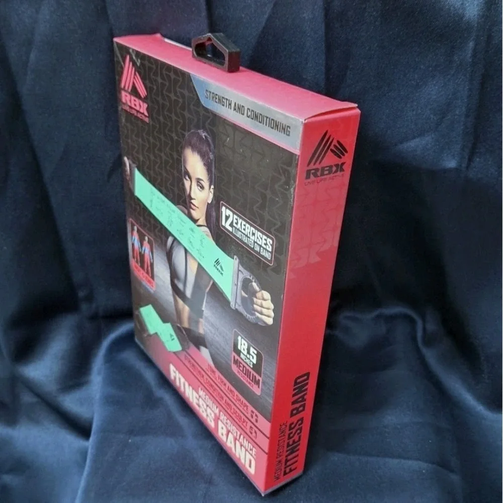 RBX Fitness Resistance ILLUSTRATED Workout Band Medium 18.5